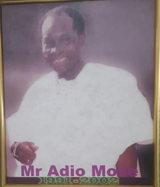 Chief Adio Moses (president of the St Gregory's College Old Boys Association from 1991 - 2002).