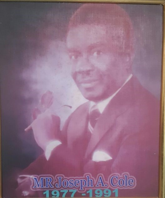 Mr Joseph A. Cole (president of the St Gregory's College Old Boys Association from 1977 - 1991).